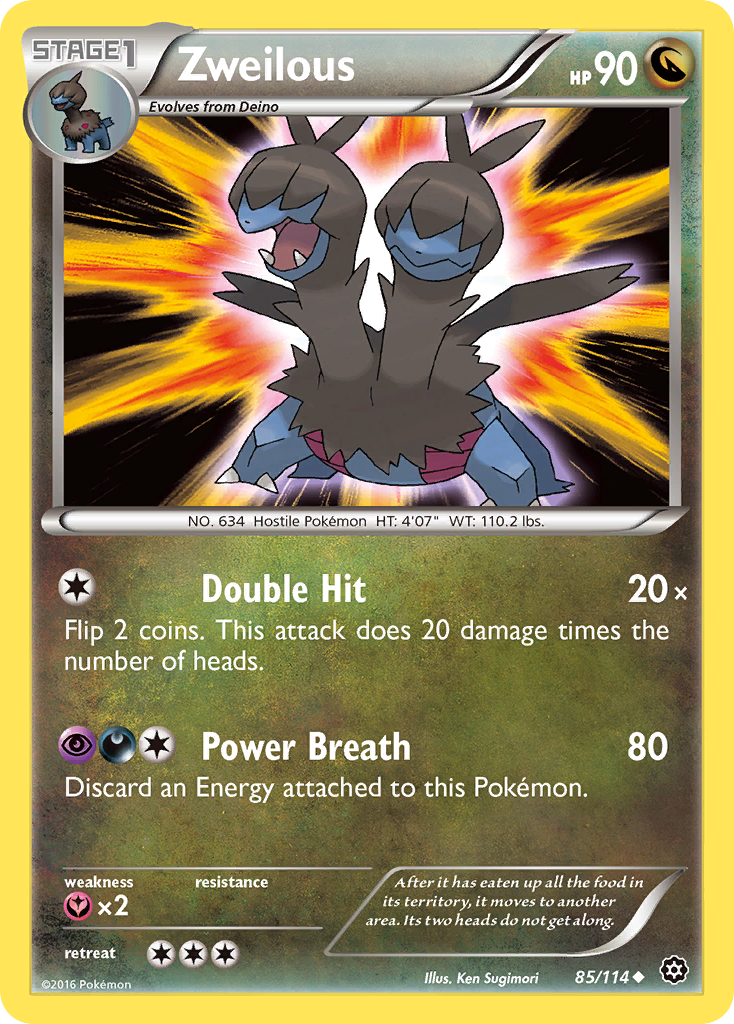 Zweilous (85/114) [XY: Steam Siege] | Chromatic Games