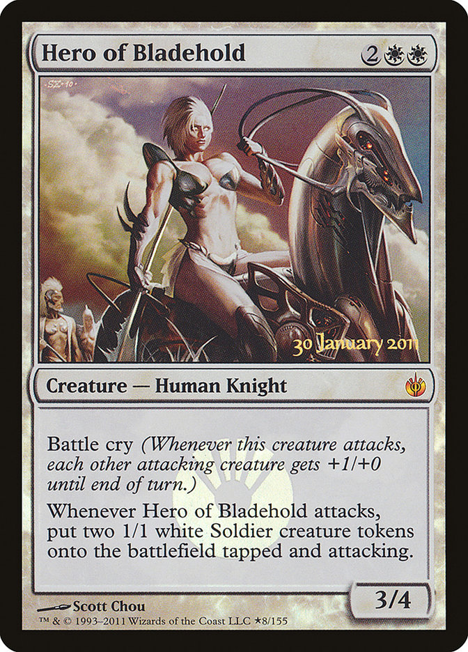 Hero of Bladehold [Mirrodin Besieged Prerelease Promos] | Chromatic Games