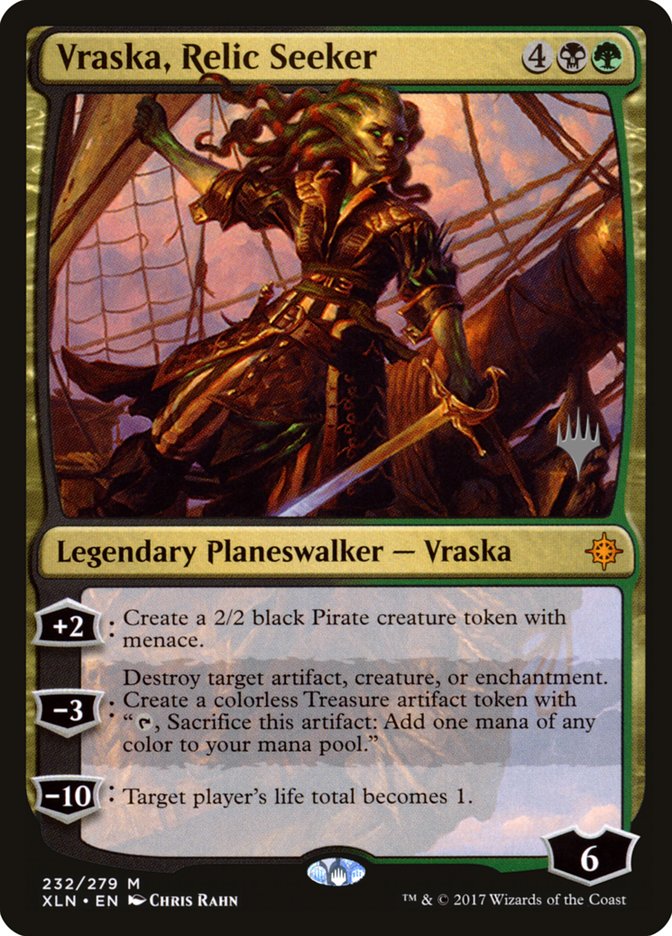 Vraska, Relic Seeker (Promo Pack) [Ixalan Promos] | Chromatic Games