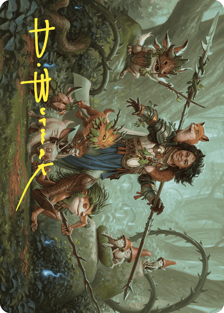Ellivere of the Wild Court Art Card (Gold-Stamped Signature) [Wilds of Eldraine Art Series] | Chromatic Games