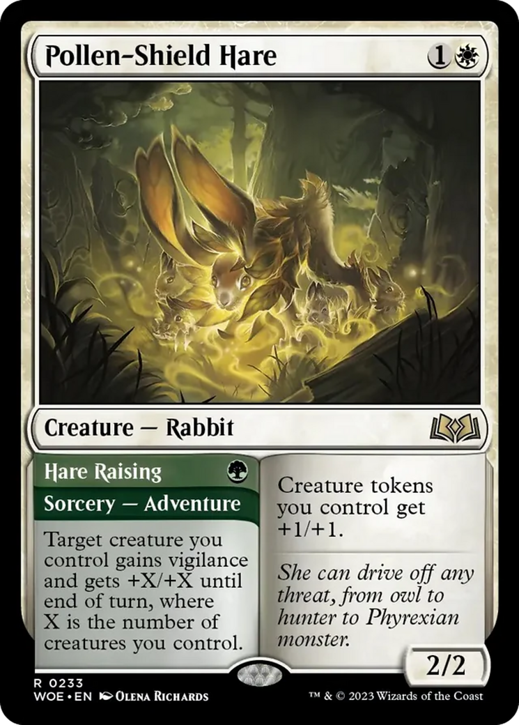 Pollen-Shield Hare // Hare Raising [Wilds of Eldraine] | Chromatic Games