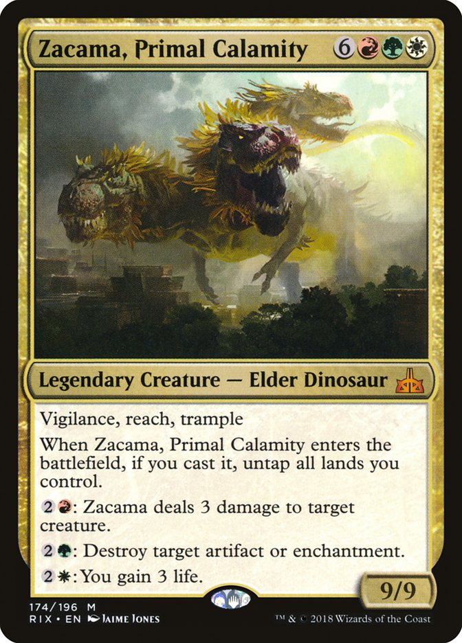 Zacama, Primal Calamity [Rivals of Ixalan] | Chromatic Games