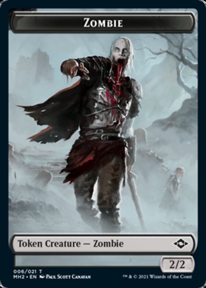 Clue (14) // Zombie Double-Sided Token [Modern Horizons 2 Tokens] | Chromatic Games