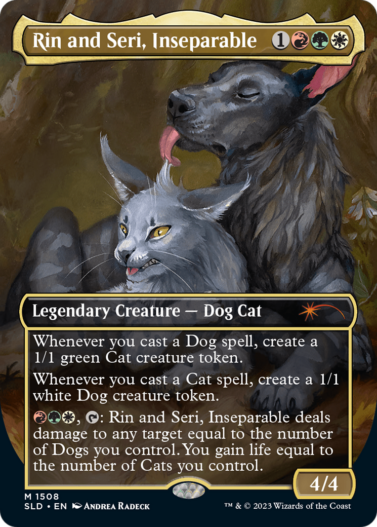 Rin and Seri, Inseparable (1508) // Rin and Seri, Inseparable [Secret Lair Commander Deck: Raining Cats and Dogs] | Chromatic Games