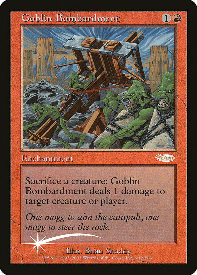 Goblin Bombardment [Friday Night Magic 2003] | Chromatic Games