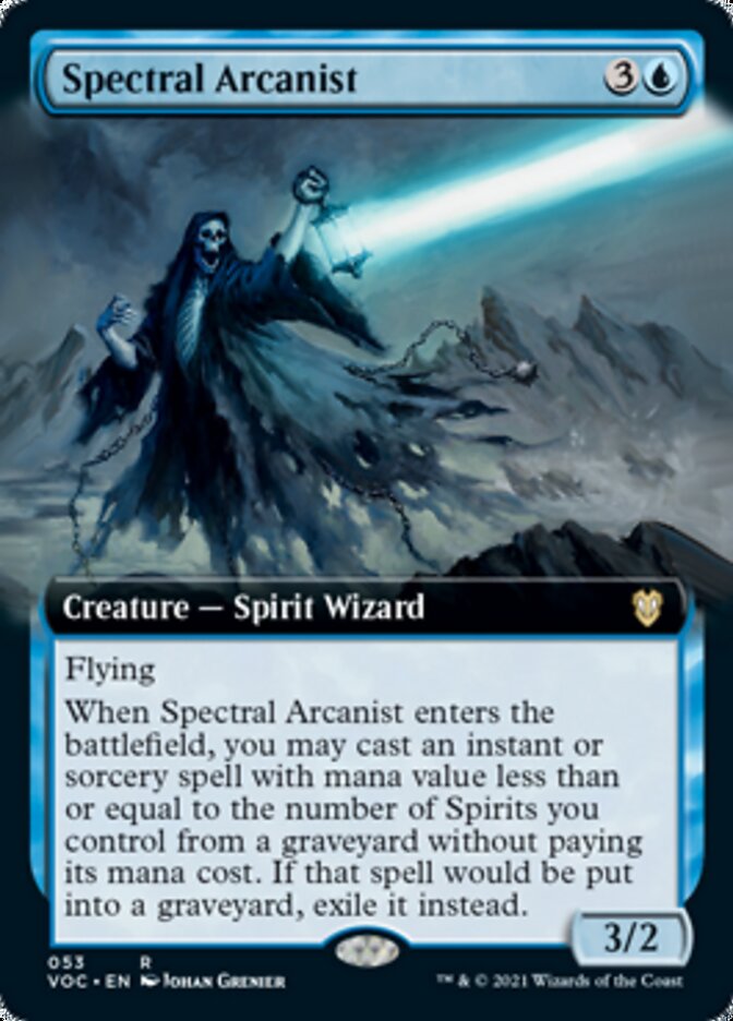 Spectral Arcanist (Extended Art) [Innistrad: Crimson Vow Commander] | Chromatic Games