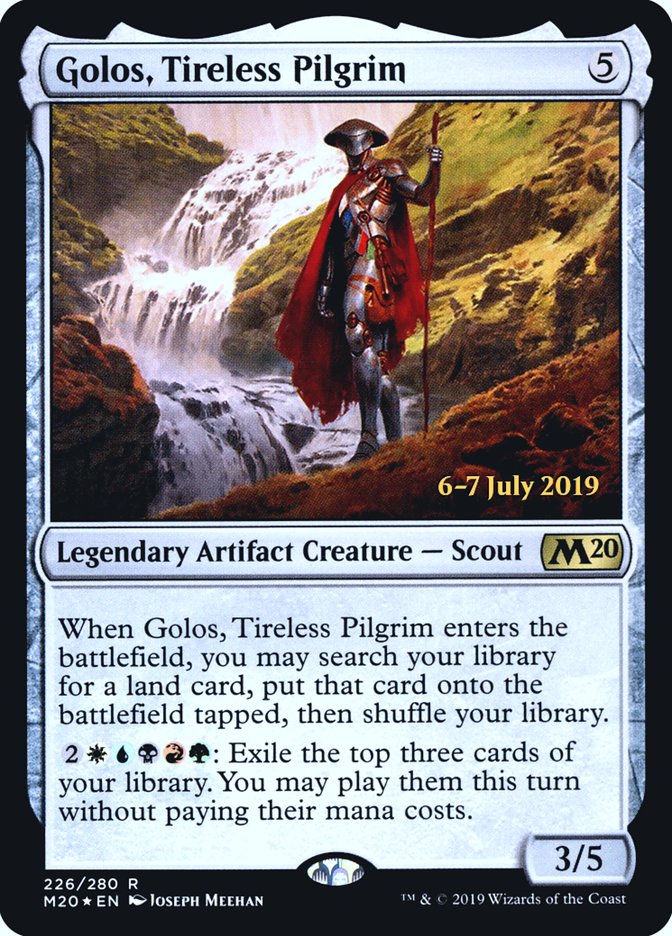 Golos, Tireless Pilgrim [Core Set 2020 Prerelease Promos] | Chromatic Games