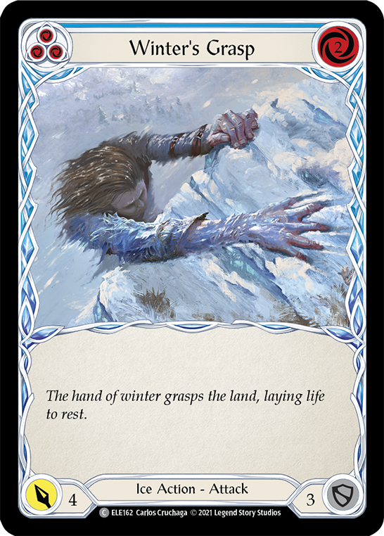 Winter's Grasp (Blue) [ELE162] (Tales of Aria)  1st Edition Normal | Chromatic Games