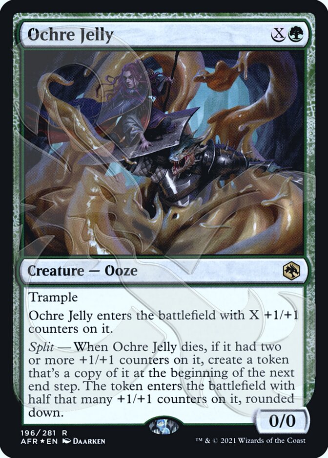 Ochre Jelly (Ampersand Promo) [Dungeons & Dragons: Adventures in the Forgotten Realms Promos] | Chromatic Games