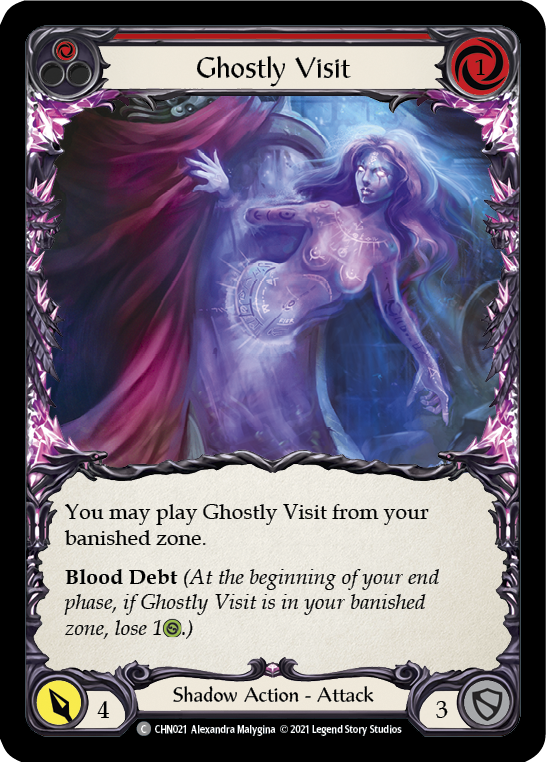 Ghostly Visit (Red) [CHN021] (Monarch Chane Blitz Deck) | Chromatic Games