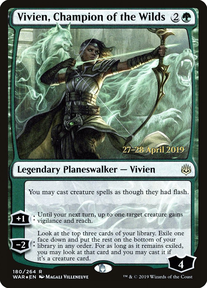 Vivien, Champion of the Wilds [War of the Spark Prerelease Promos] | Chromatic Games