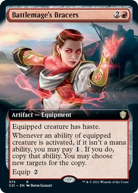 Battlemage's Bracers (Extended Art) [Commander 2021] | Chromatic Games