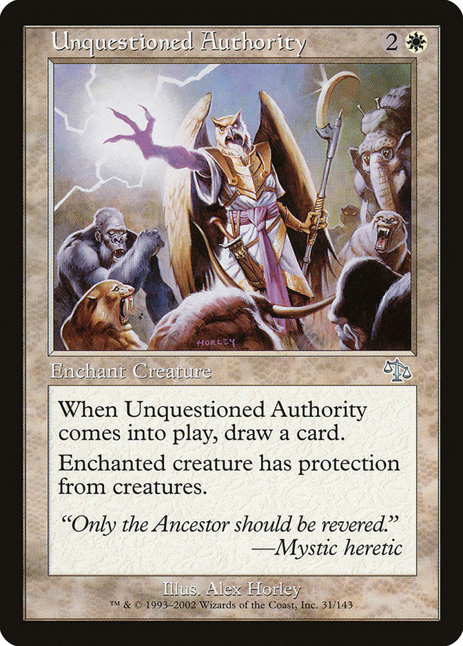 Unquestioned Authority [Judgment] | Chromatic Games