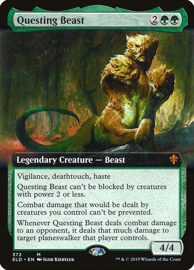 Questing Beast (Extended Art) [Throne of Eldraine] | Chromatic Games