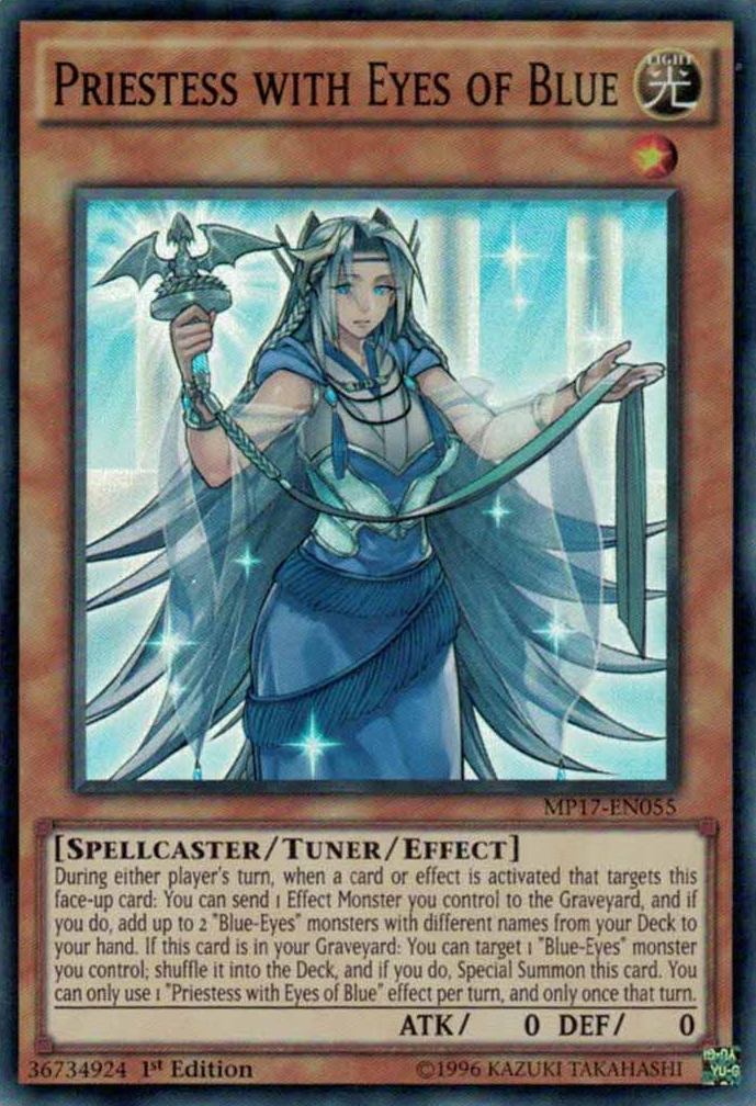 Priestess with Eyes of Blue [MP17-EN055] Super Rare | Chromatic Games