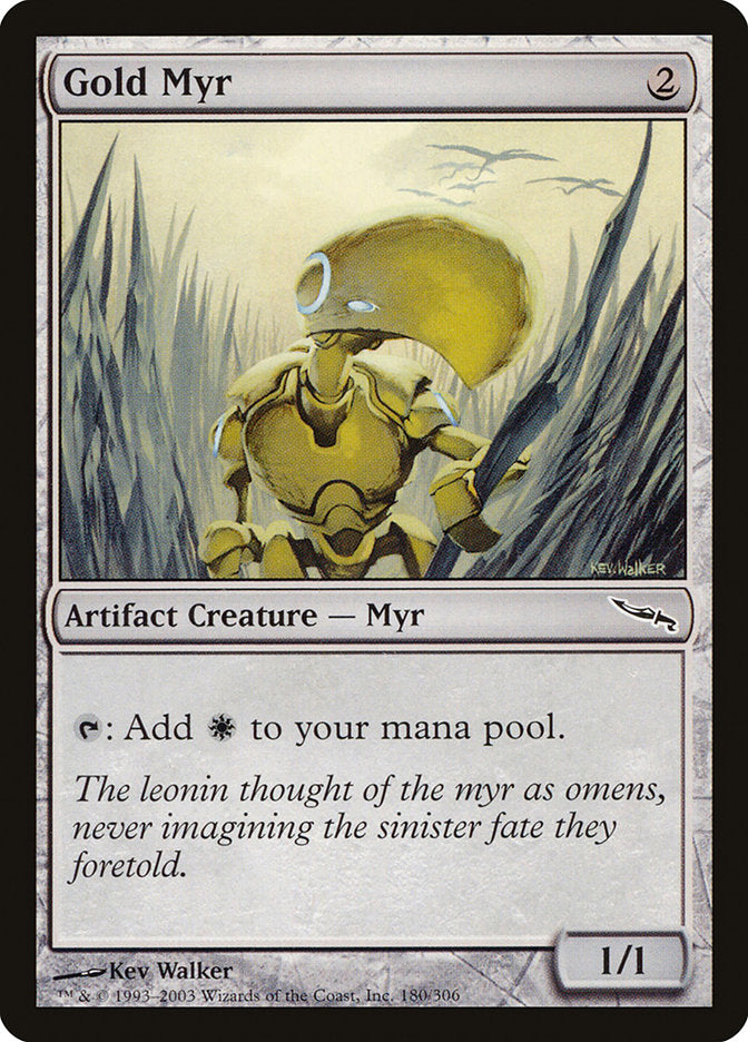 Gold Myr [Mirrodin] | Chromatic Games