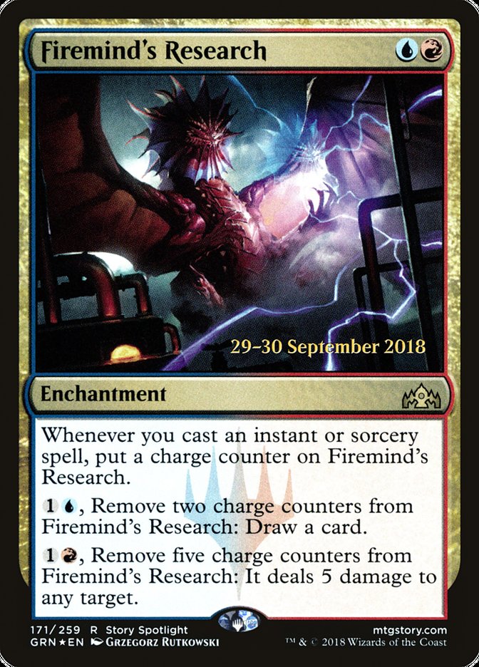 Firemind's Research [Guilds of Ravnica Prerelease Promos] | Chromatic Games