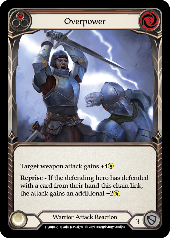 Overpower (Red) [TEA010-R] (Dorinthea Hero Deck)  1st Edition Normal | Chromatic Games