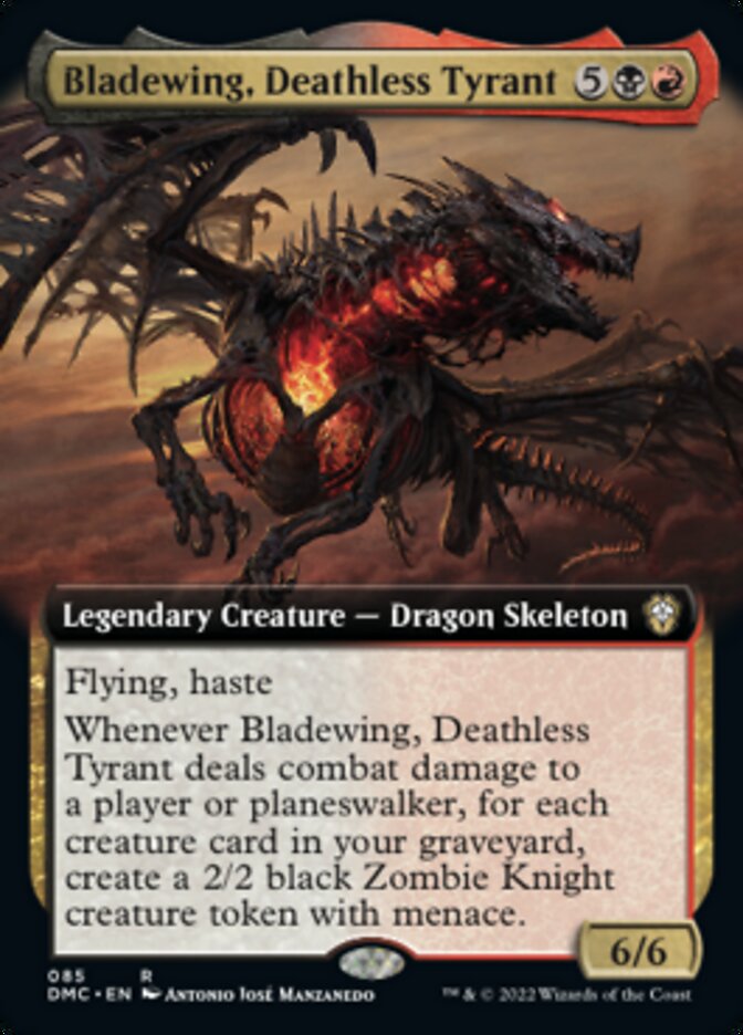 Bladewing, Deathless Tyrant (Extended Art) [Dominaria United Commander] | Chromatic Games