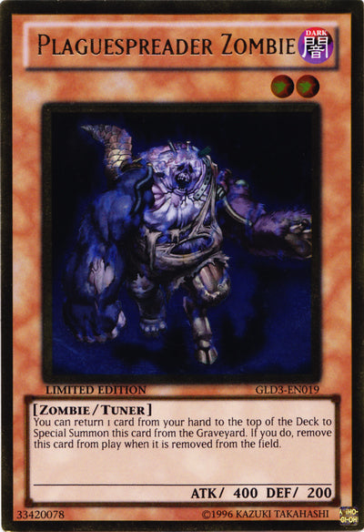 Plaguespreader Zombie [GLD3-EN019] Gold Rare | Chromatic Games