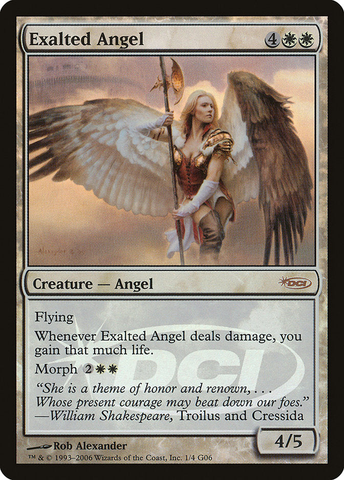 Exalted Angel [Judge Gift Cards 2006] | Chromatic Games