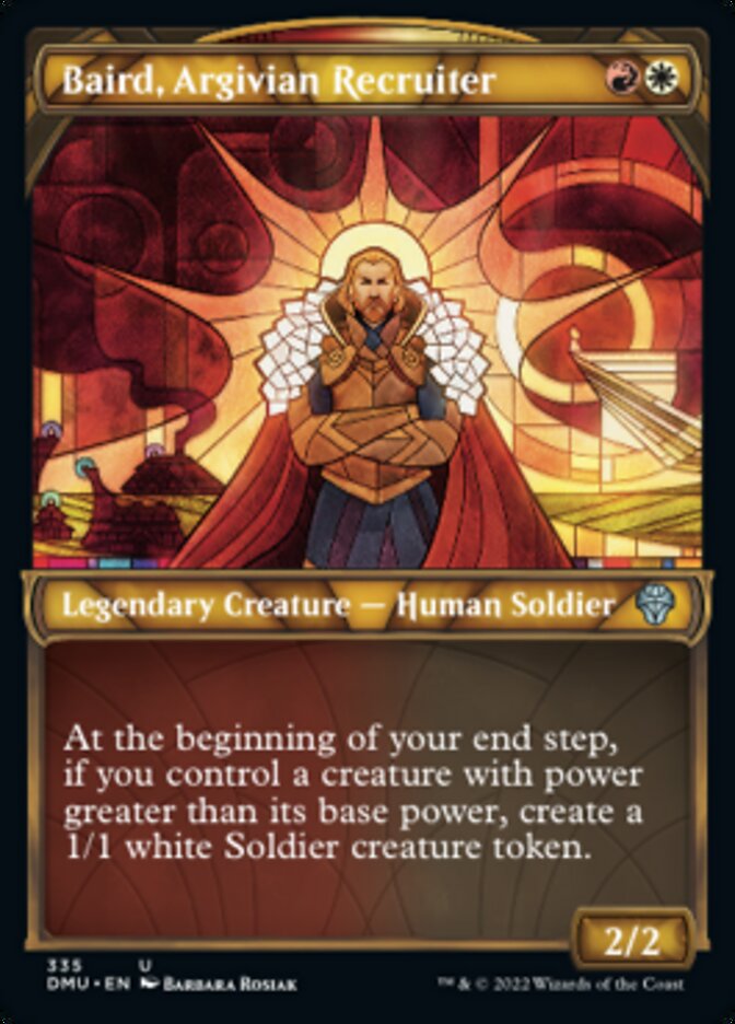 Baird, Argivian Recruiter (Showcase Textured) [Dominaria United] | Chromatic Games