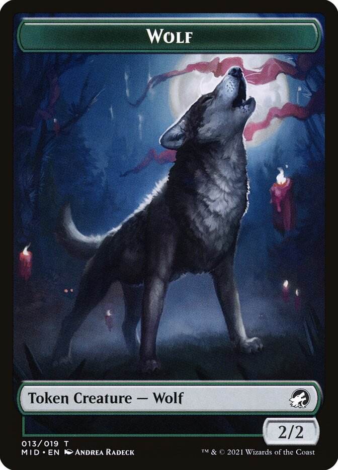 Wolf (013) // Clue (016) Double-Sided Token [Challenger Decks 2022 Tokens] | Chromatic Games