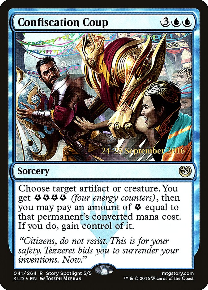 Confiscation Coup [Kaladesh Prerelease Promos] | Chromatic Games