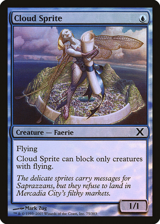 Cloud Sprite (Premium Foil) [Tenth Edition] | Chromatic Games