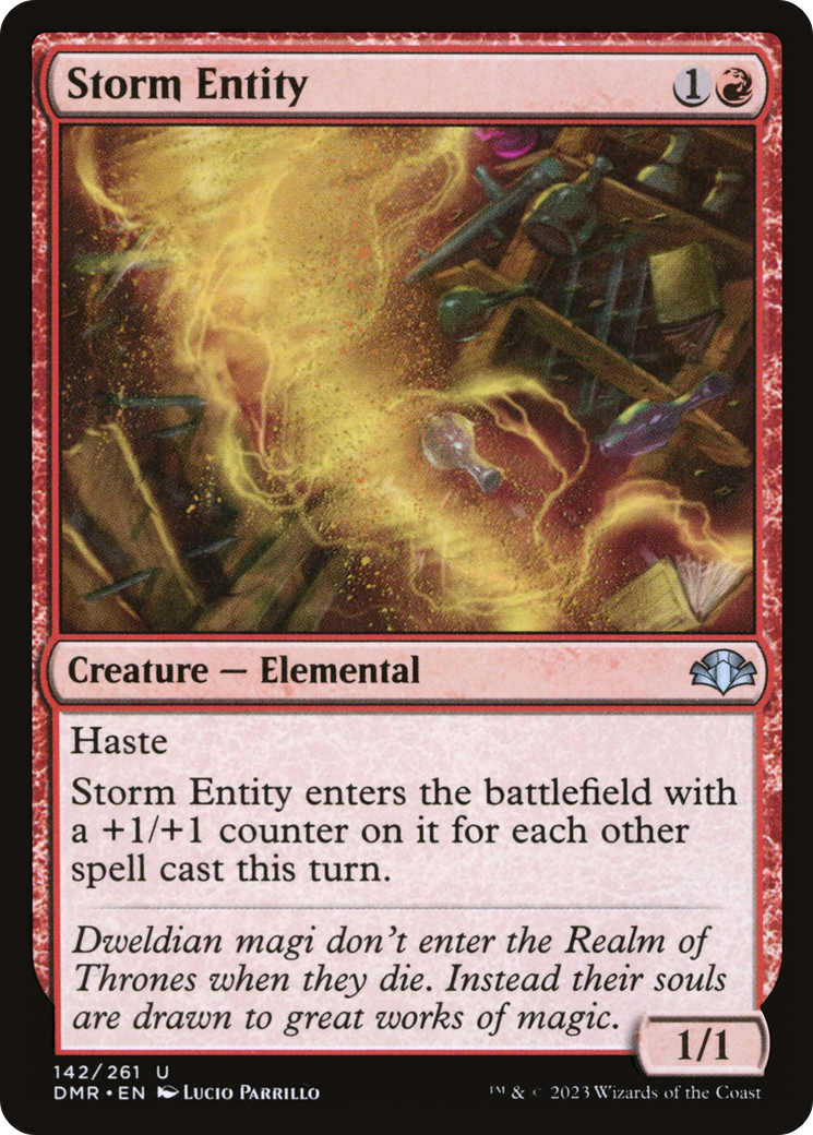 Storm Entity [Dominaria Remastered] | Chromatic Games