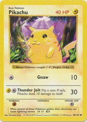 Pikachu (58/102) [Base Set Shadowless Unlimited] | Chromatic Games