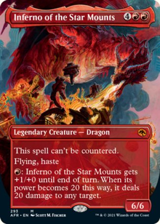 Inferno of the Star Mounts (Borderless Alternate Art) [Dungeons & Dragons: Adventures in the Forgotten Realms] | Chromatic Games