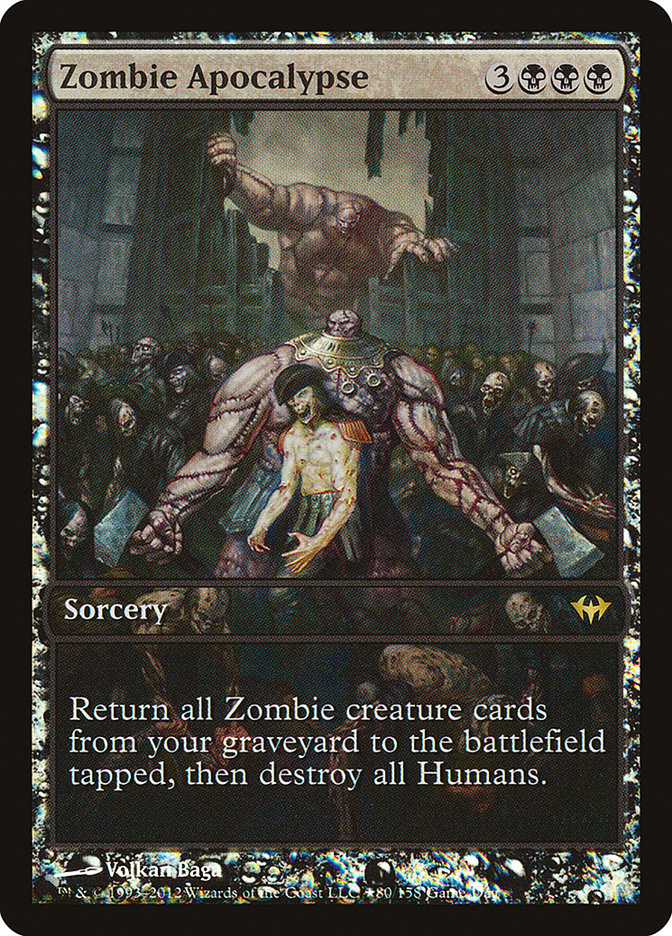 Zombie Apocalypse (Game Day) [Dark Ascension Promos] | Chromatic Games