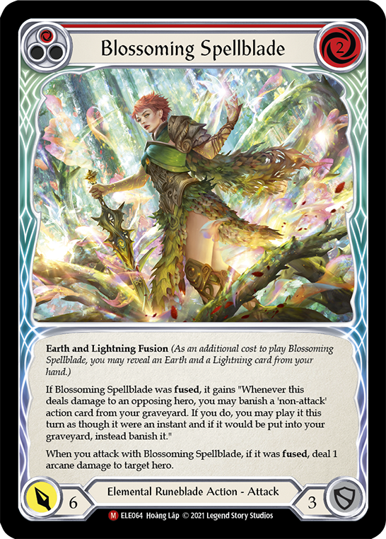 Blossoming Spellblade [ELE064] (Tales of Aria)  1st Edition Rainbow Foil | Chromatic Games