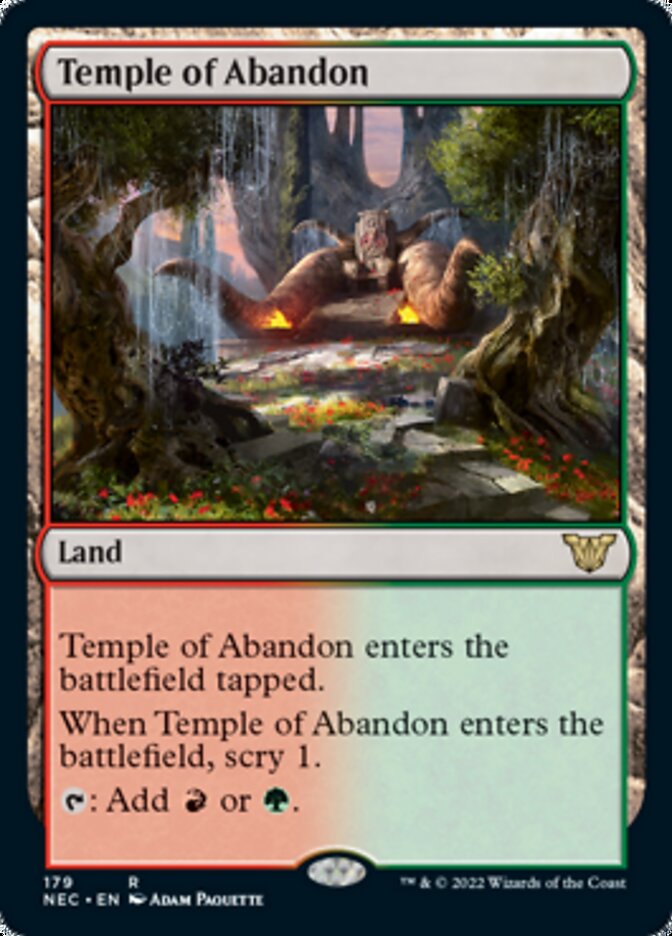 Temple of Abandon [Kamigawa: Neon Dynasty Commander] | Chromatic Games