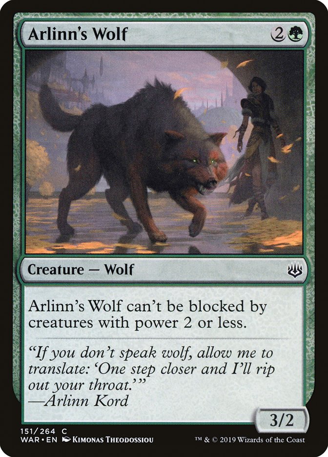 Arlinn's Wolf [War of the Spark] | Chromatic Games