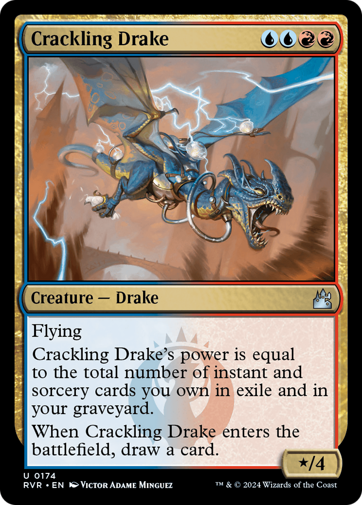 Crackling Drake [Ravnica Remastered] | Chromatic Games