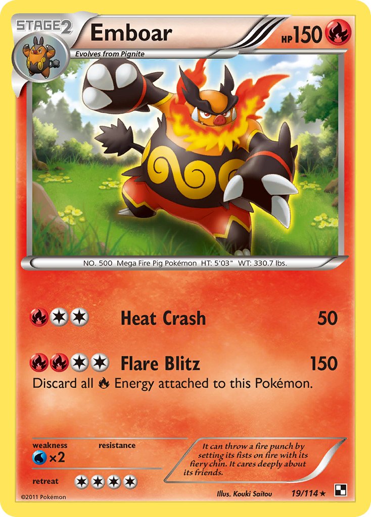 Emboar (Cracked Ice Holo) [Theme Deck Exclusives] | Chromatic Games