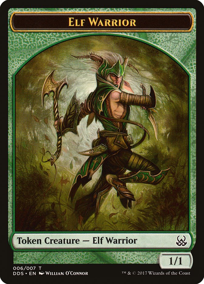 Elf Warrior Token [Duel Decks: Mind vs. Might Tokens] | Chromatic Games