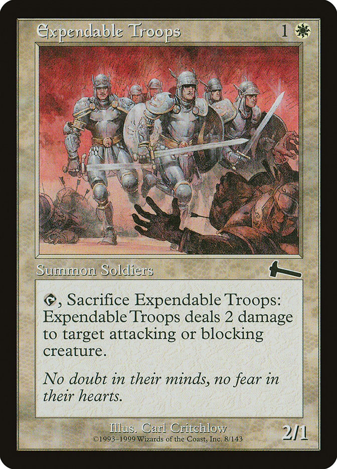 Expendable Troops [Urza's Legacy] | Chromatic Games