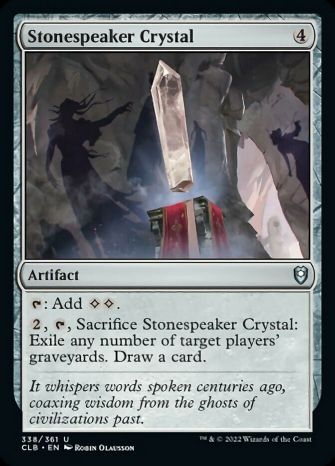 Stonespeaker Crystal [Commander Legends: Battle for Baldur's Gate] | Chromatic Games