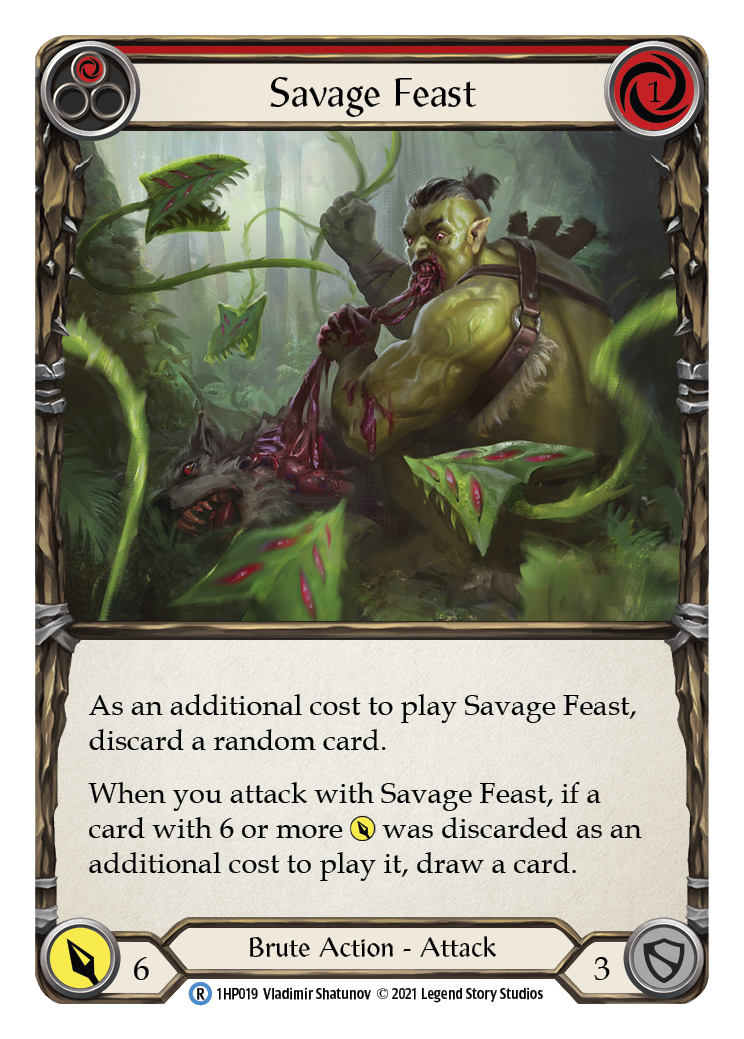 Savage Feast (Red) [1HP019] (History Pack 1) | Chromatic Games