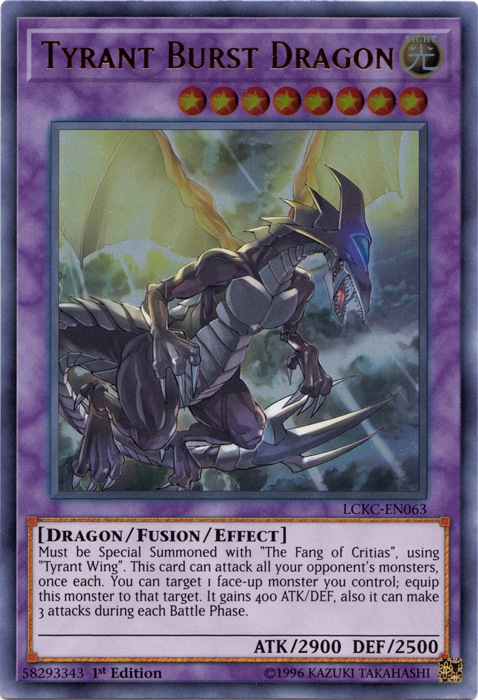 Tyrant Burst Dragon [LCKC-EN063] Ultra Rare | Chromatic Games