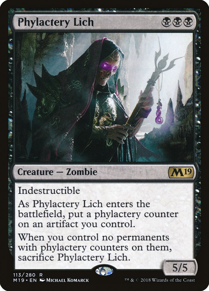 Phylactery Lich [Core Set 2019] | Chromatic Games