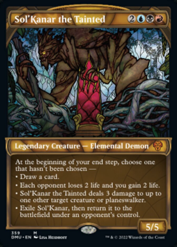 Sol'Kanar the Tainted (Showcase Textured) [Dominaria United] | Chromatic Games