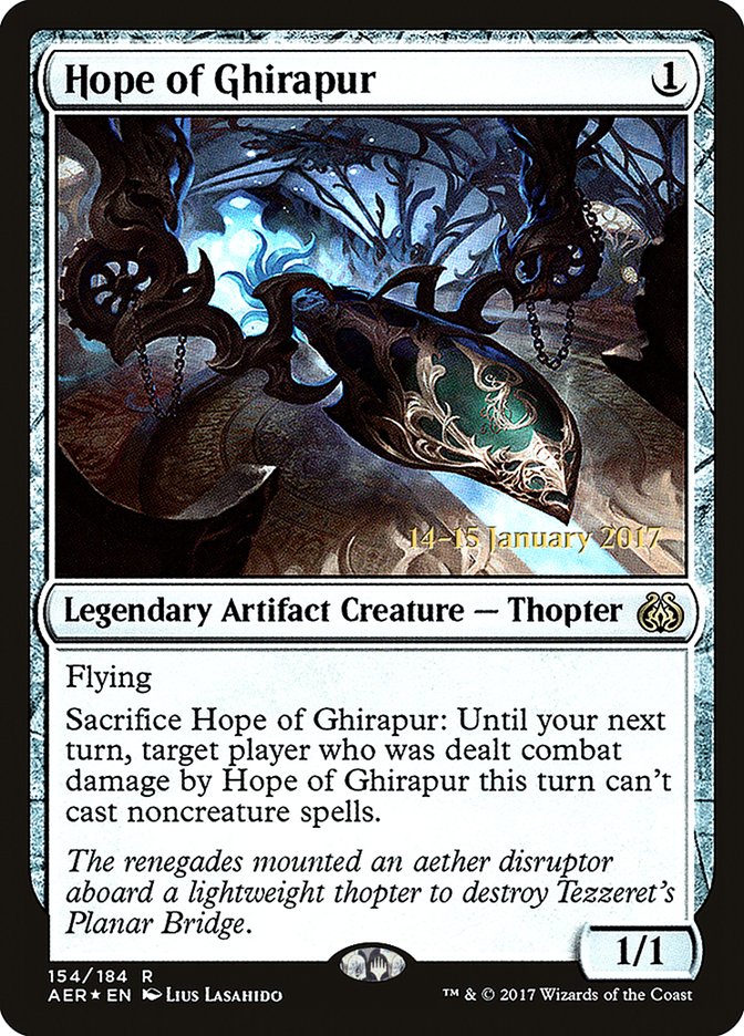 Hope of Ghirapur [Aether Revolt Prerelease Promos] | Chromatic Games