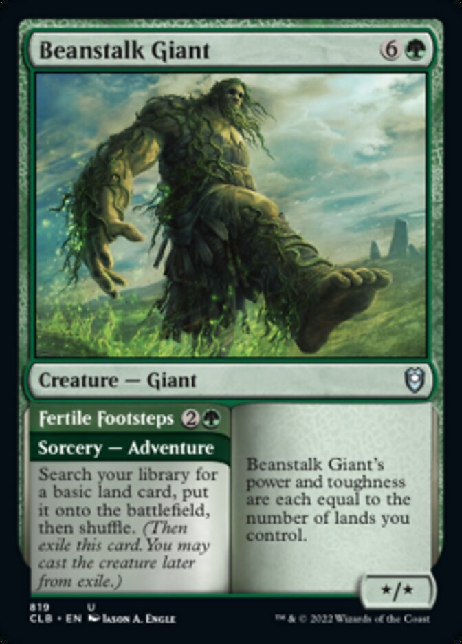 Beanstalk Giant // Fertile Footsteps [Commander Legends: Battle for Baldur's Gate] | Chromatic Games