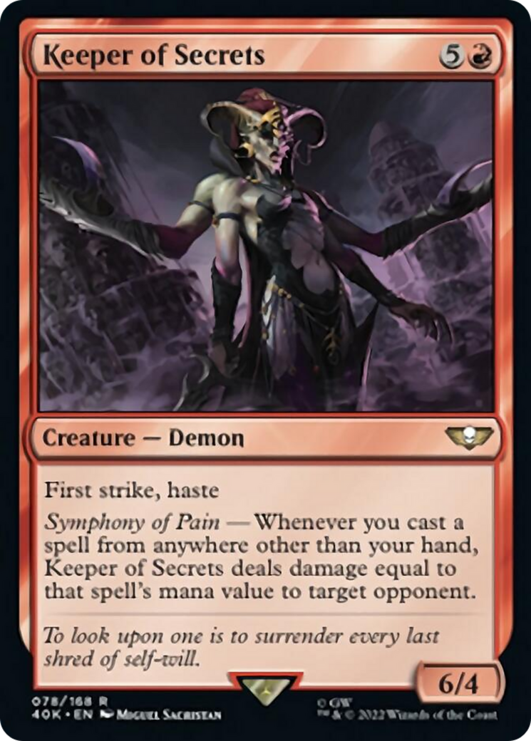 Keeper of Secrets (Surge Foil) [Warhammer 40,000] | Chromatic Games