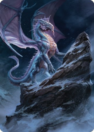 Ancient Silver Dragon Art Card (06) [Commander Legends: Battle for Baldur's Gate Art Series] | Chromatic Games