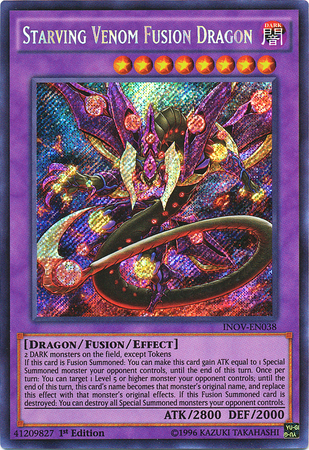 Starving Venom Fusion Dragon [INOV-EN038] Secret Rare | Chromatic Games